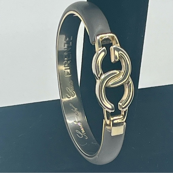 Scuola del Cuoio Firenze Jewelry - Scuola del Cuoio Firenze Italian Leather Bracelet Gray